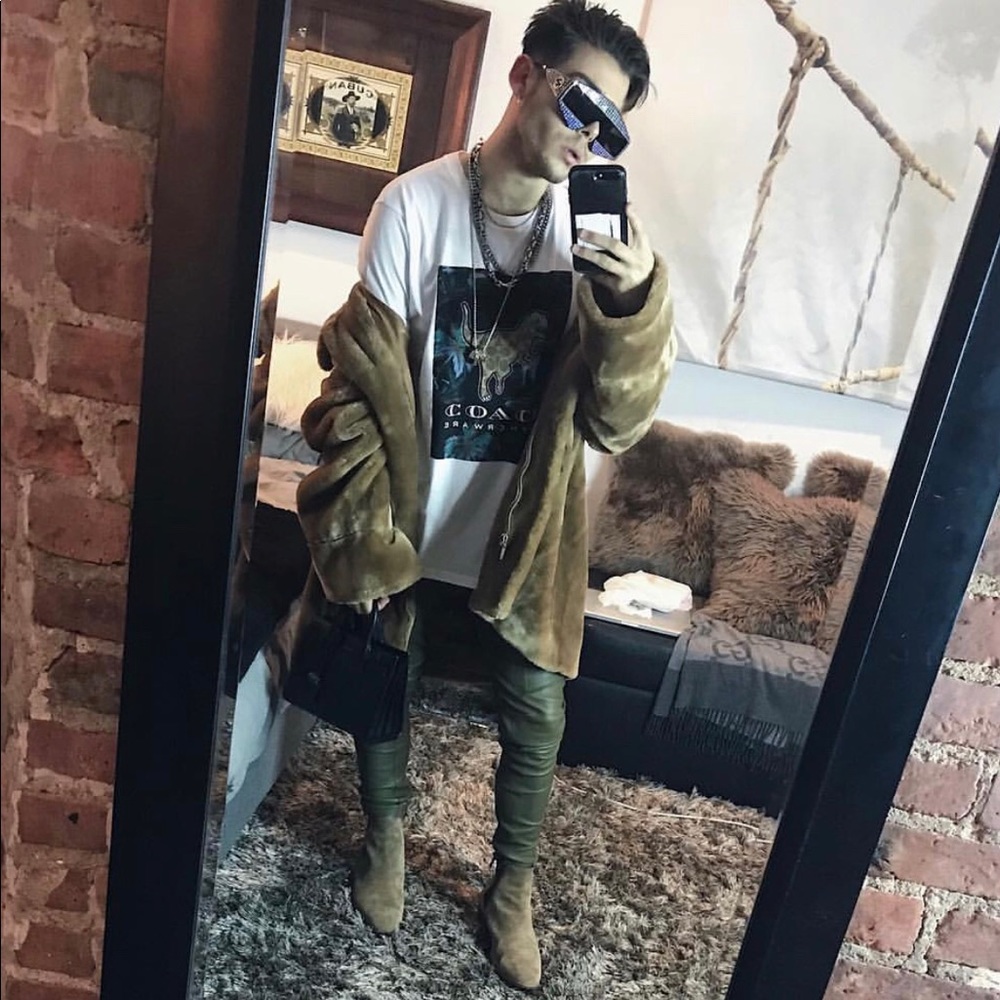 $4.1k+ Balmain Ribbed Leather Skinny Pants WOW!